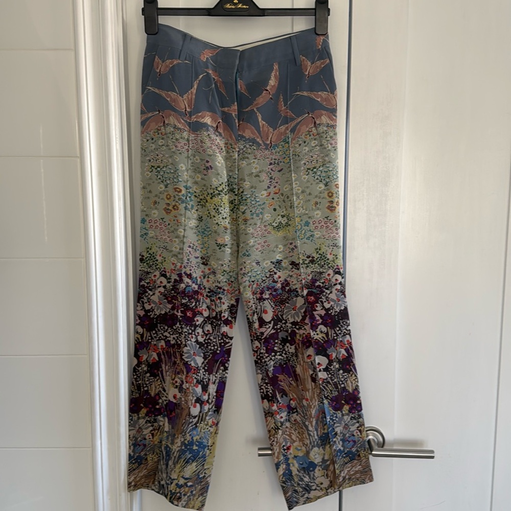 Vintage Valentino 100% Silk Trousers, size 2